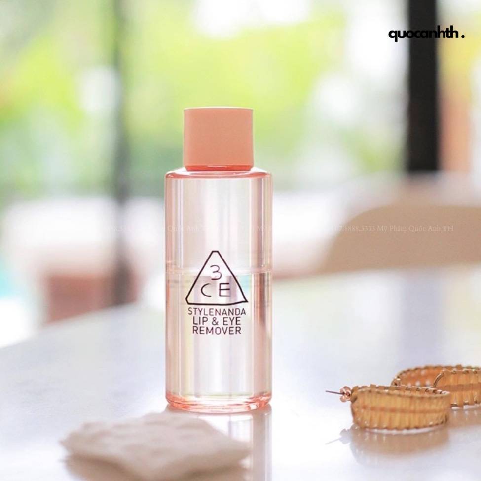 Set 3ce Nước Tẩy Trang Mắt Môi 60ml + Mascara