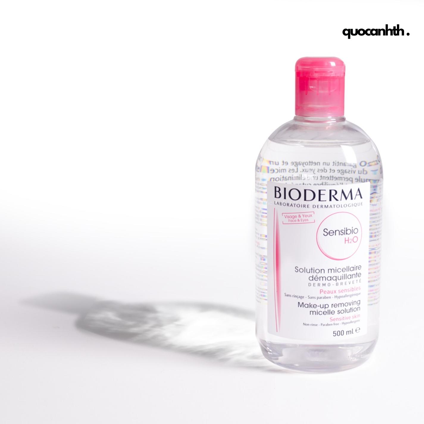 Nước Tẩy Trang Bioderma Hồng Micellar Sensibio H2O