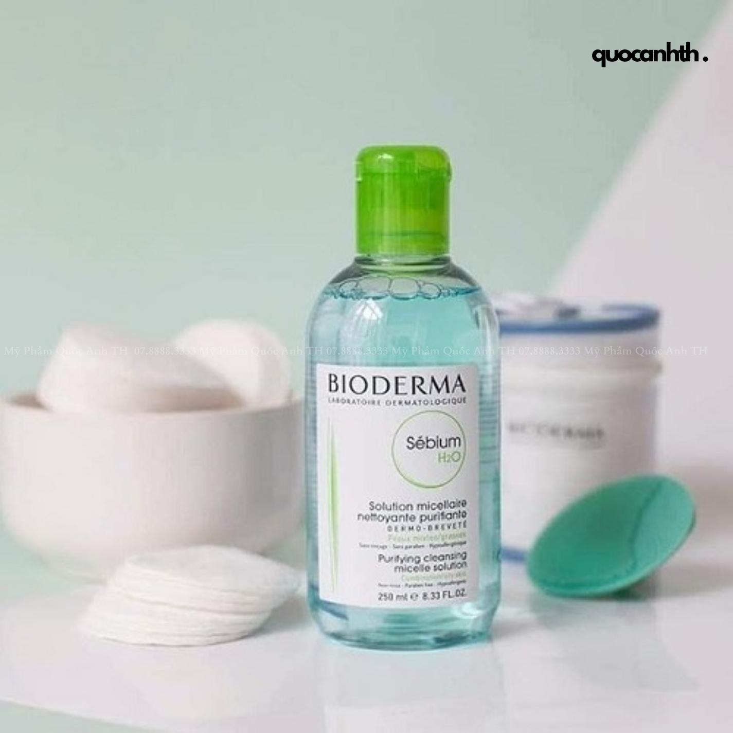 Nước Tẩy Trang Bioderma Xanh Sebium H2O