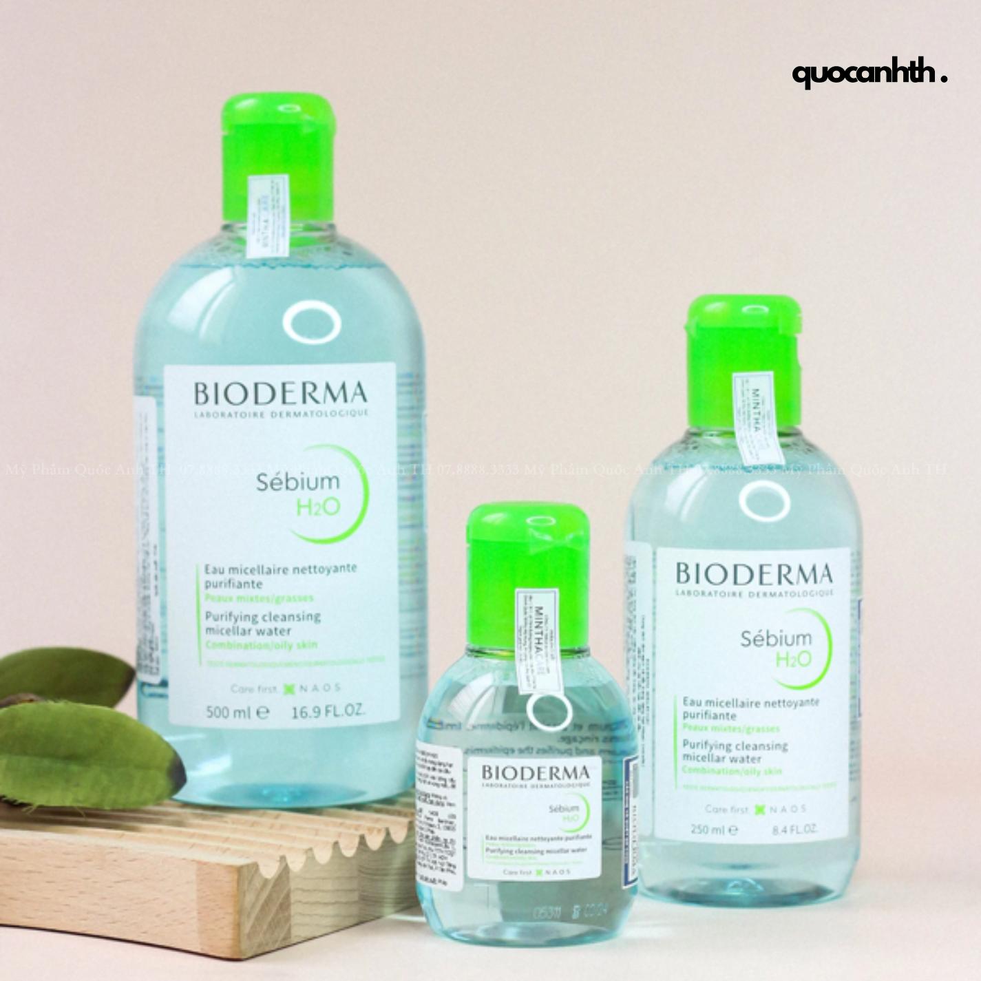 Nước Tẩy Trang Bioderma Xanh Sebium H2O