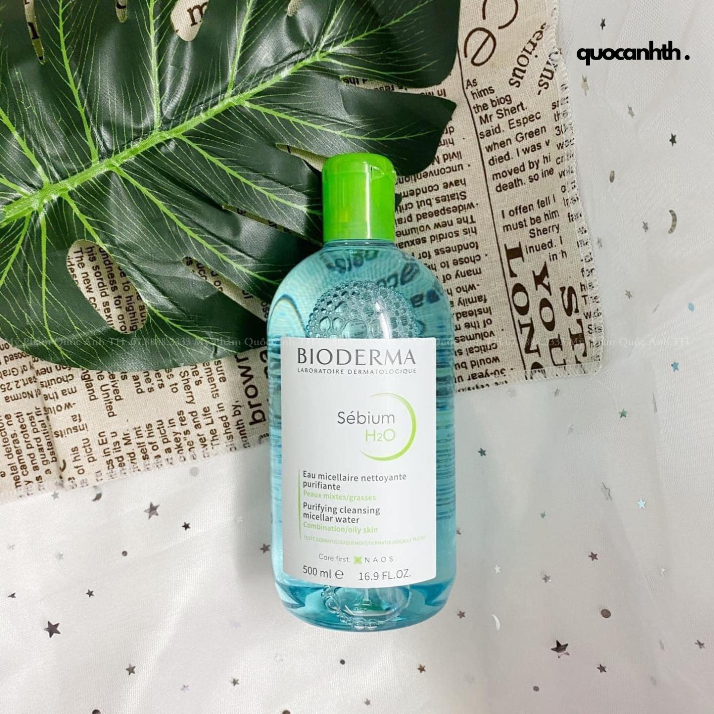 Nước Tẩy Trang Bioderma Xanh Sebium H2O