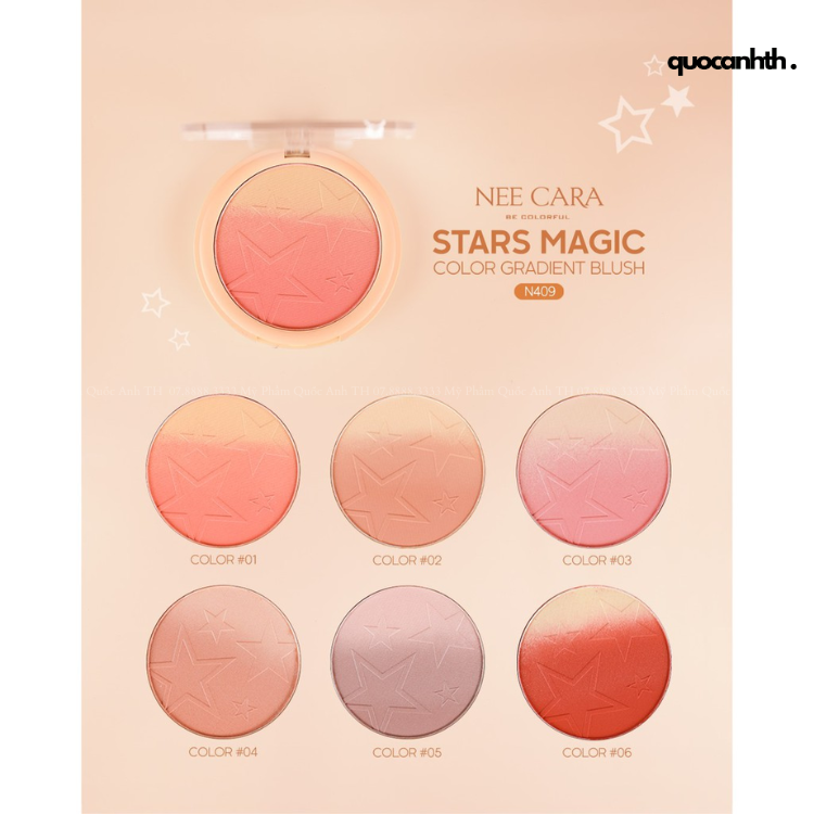 Phấn Má Hồng Nee Cara Be Colorful Peach Blush
