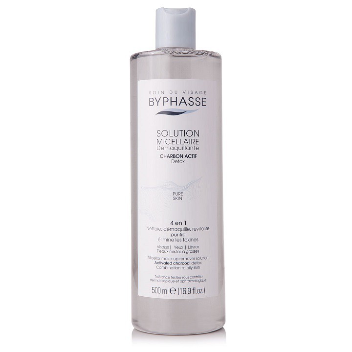 Tẩy trang Byphasse than hoạt tính 500ml