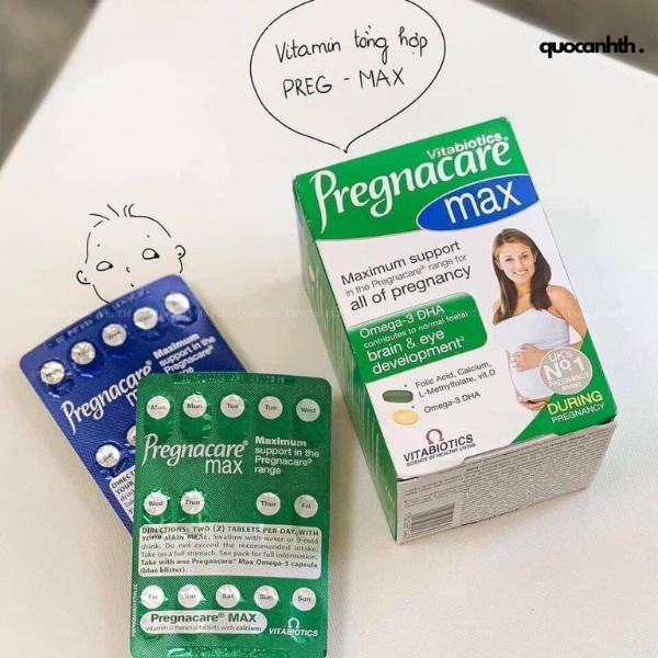 Viên uống tổng hợp bầu Prenancare Anh
