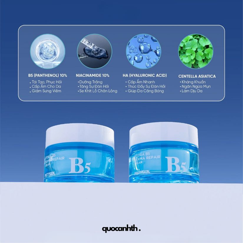 Kem Dưỡng Pretty Skin B5 Derma Repair Cream ❤️ (Giá CTV)