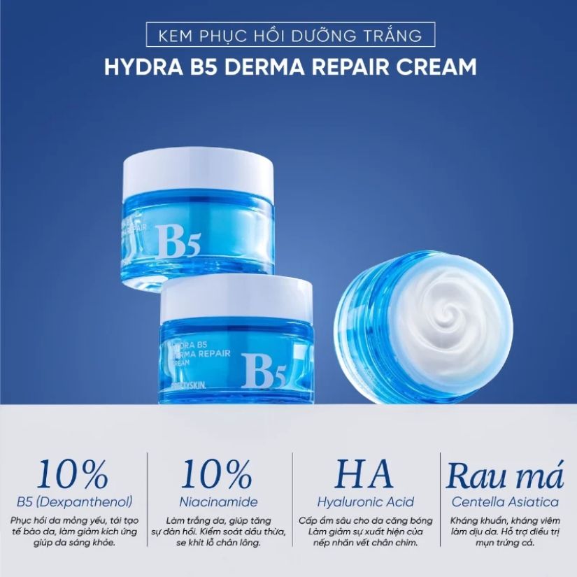 Kem Dưỡng Pretty Skin B5 Derma Repair Cream ❤️ (Giá CTV)