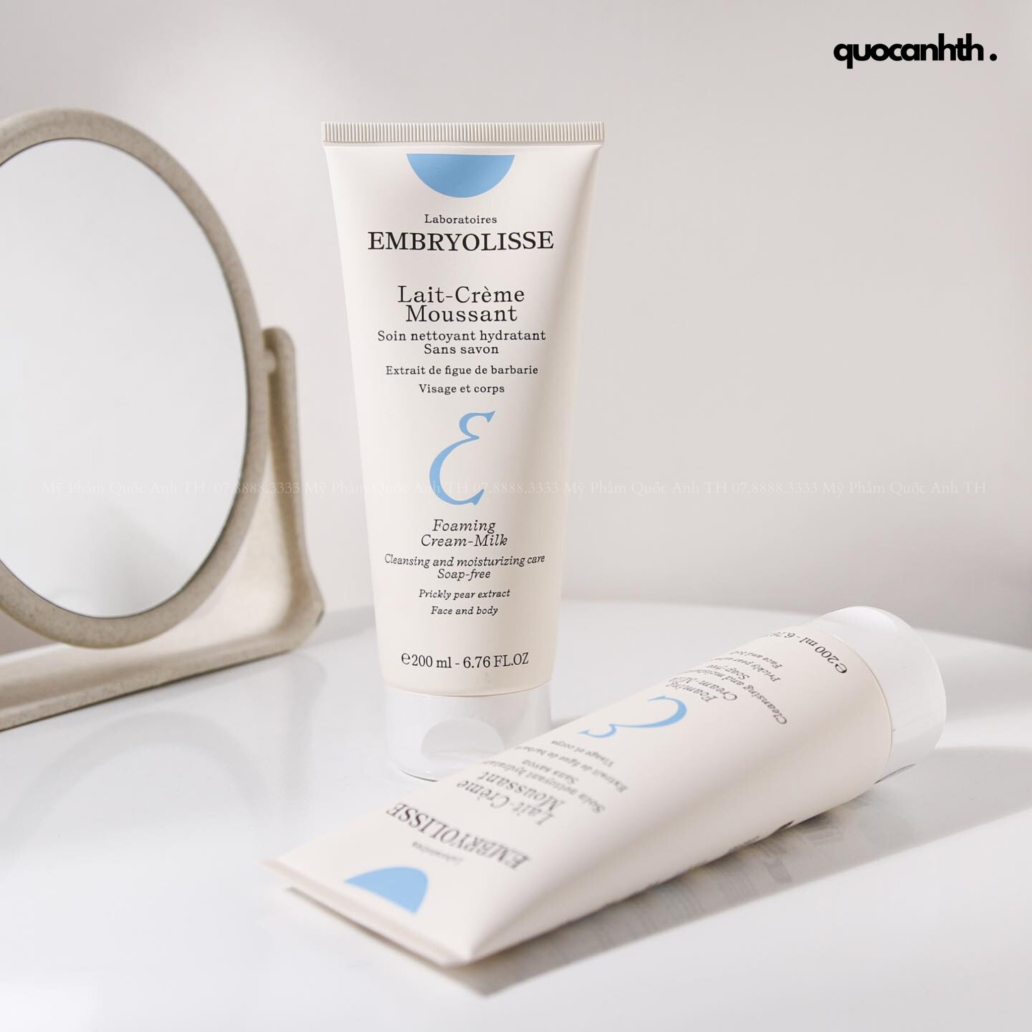 Sữa Rửa Mặt Sạch Sâu Cấp Ẩm Cho Da EMBRYOLISSE Lait-Creme Moussant 200m