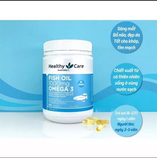 Dầu Cá Omega 3 Healthy Care Fish Oil