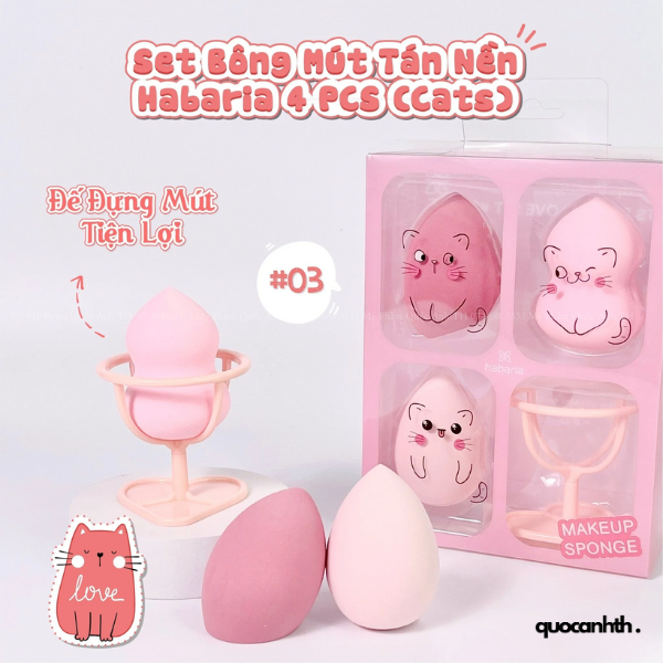 MÚT TRANG ĐIỂM HABARIA MAKEUP SPONGE