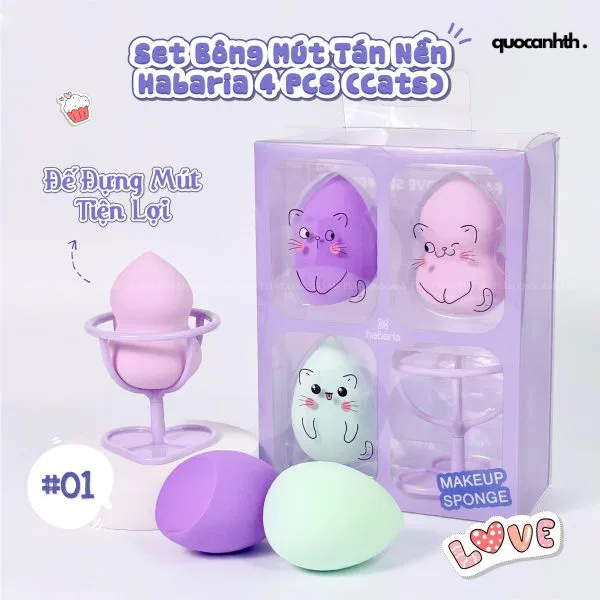 MÚT TRANG ĐIỂM HABARIA MAKEUP SPONGE