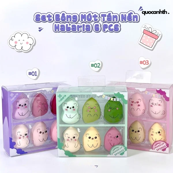 MÚT TRANG ĐIỂM HABARIA MAKEUP SPONGE
