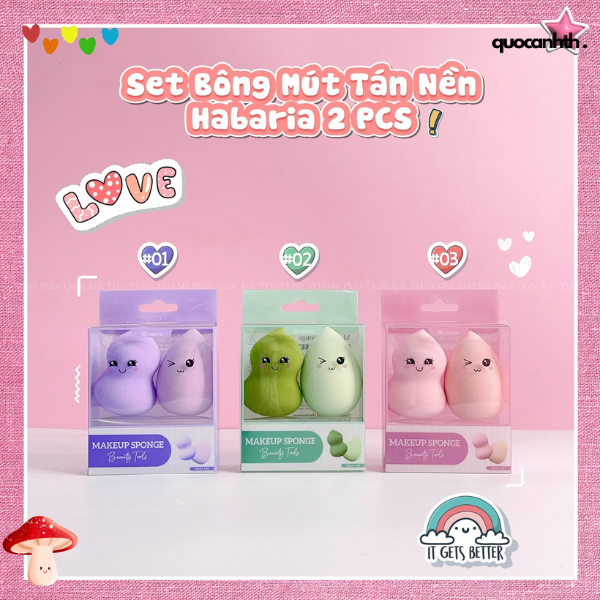 MÚT TRANG ĐIỂM HABARIA MAKEUP SPONGE