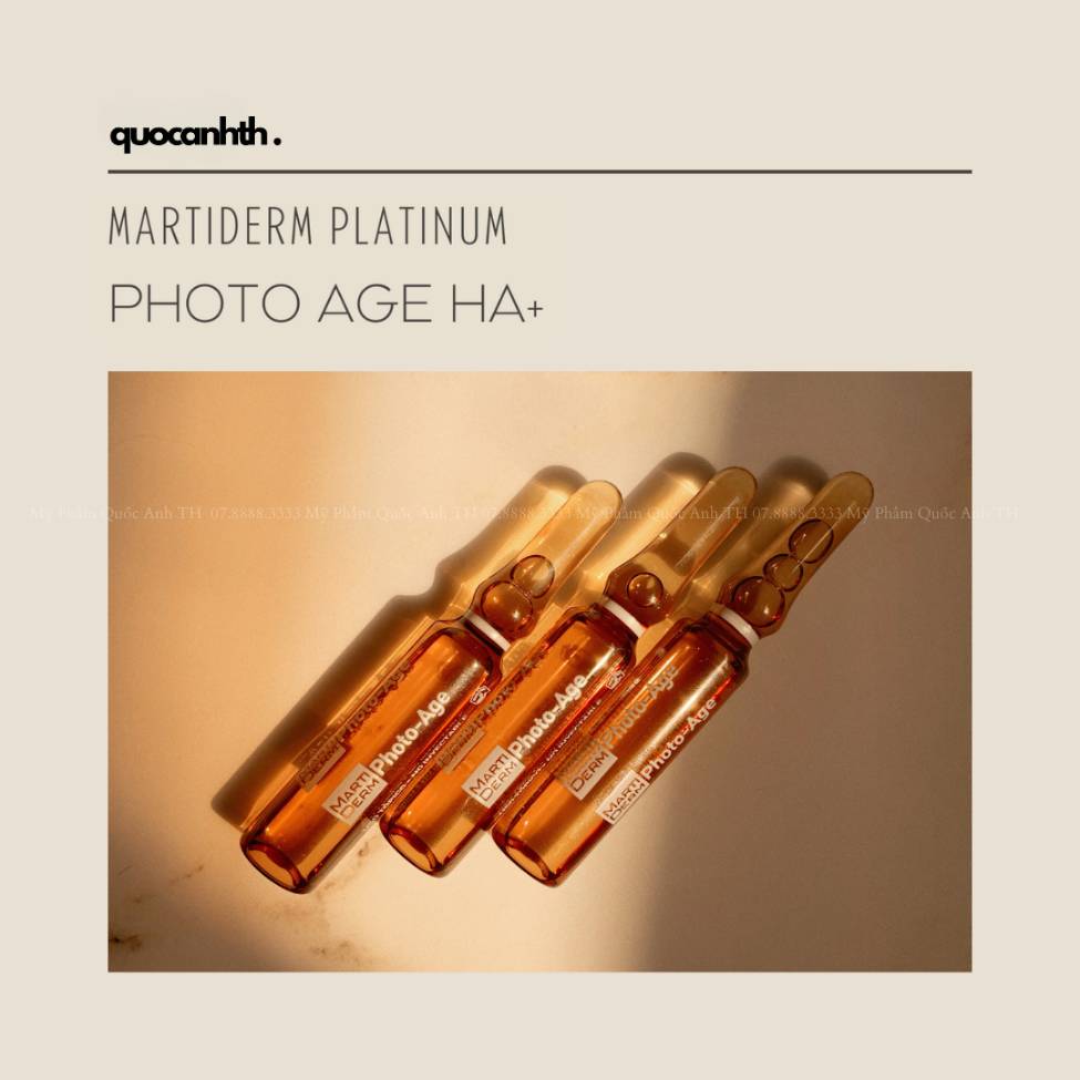 Serum 15% Vitamin C Nguyên Chất MartiDerm Platinum Photo Age HA+