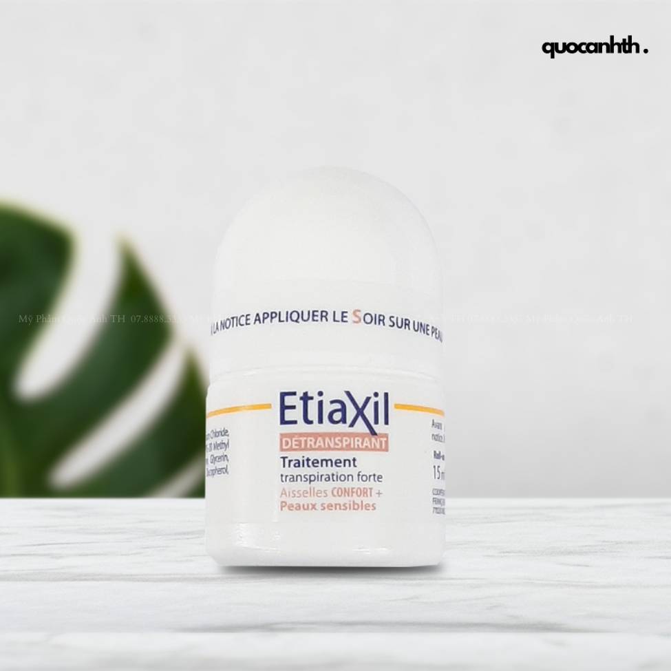 Lăn khử mùi Etiaxil Nâu Detranspirant Traitement Roll-On - Sensibles Confort+