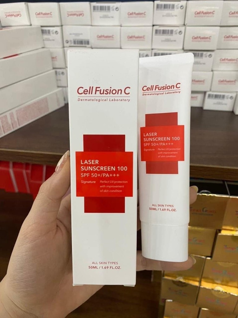 KCN kem chống nắng Cell Fusion đỏ