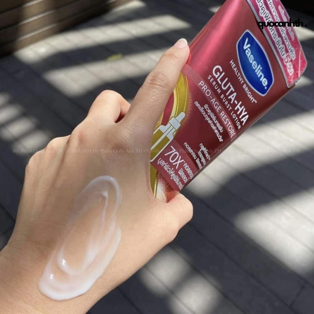 Dưỡng Thể Vaseline 70X Đỏ Gluta-Hyal 300ml