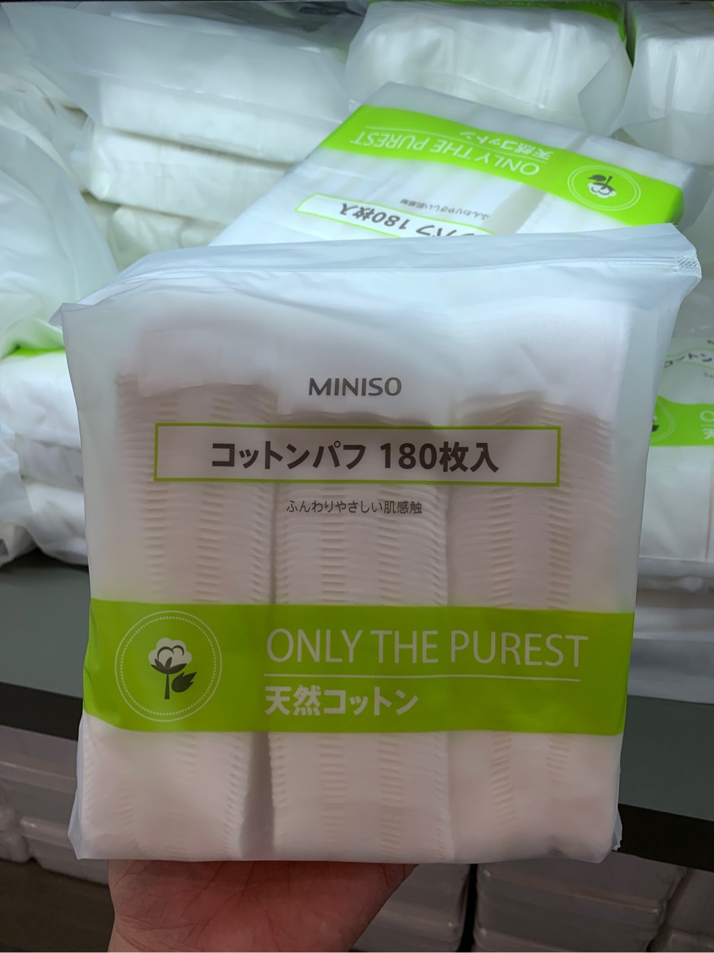 Bông tẩy trang Miniso 180 miếng ❤️