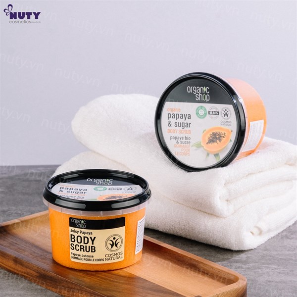 TDC tẩy tế bào chết Body Organic shop Đu Đủ 250ml