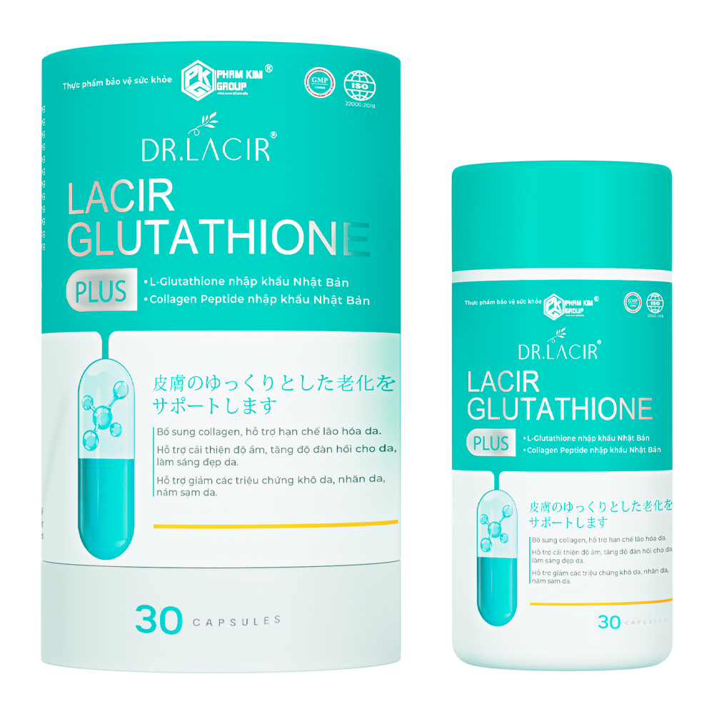Viên Uống Trắng Da Glutathione 600 Dr Lacir