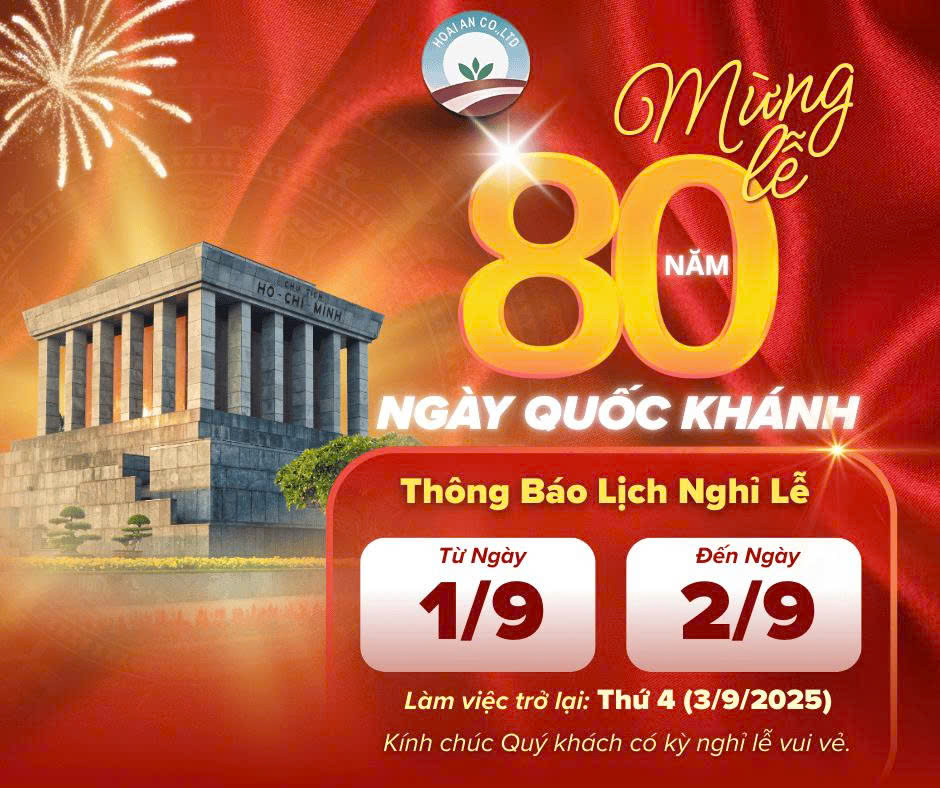 THÔNG BÁO NGHỈ LỄ QUỐC KHÁNH 2/9