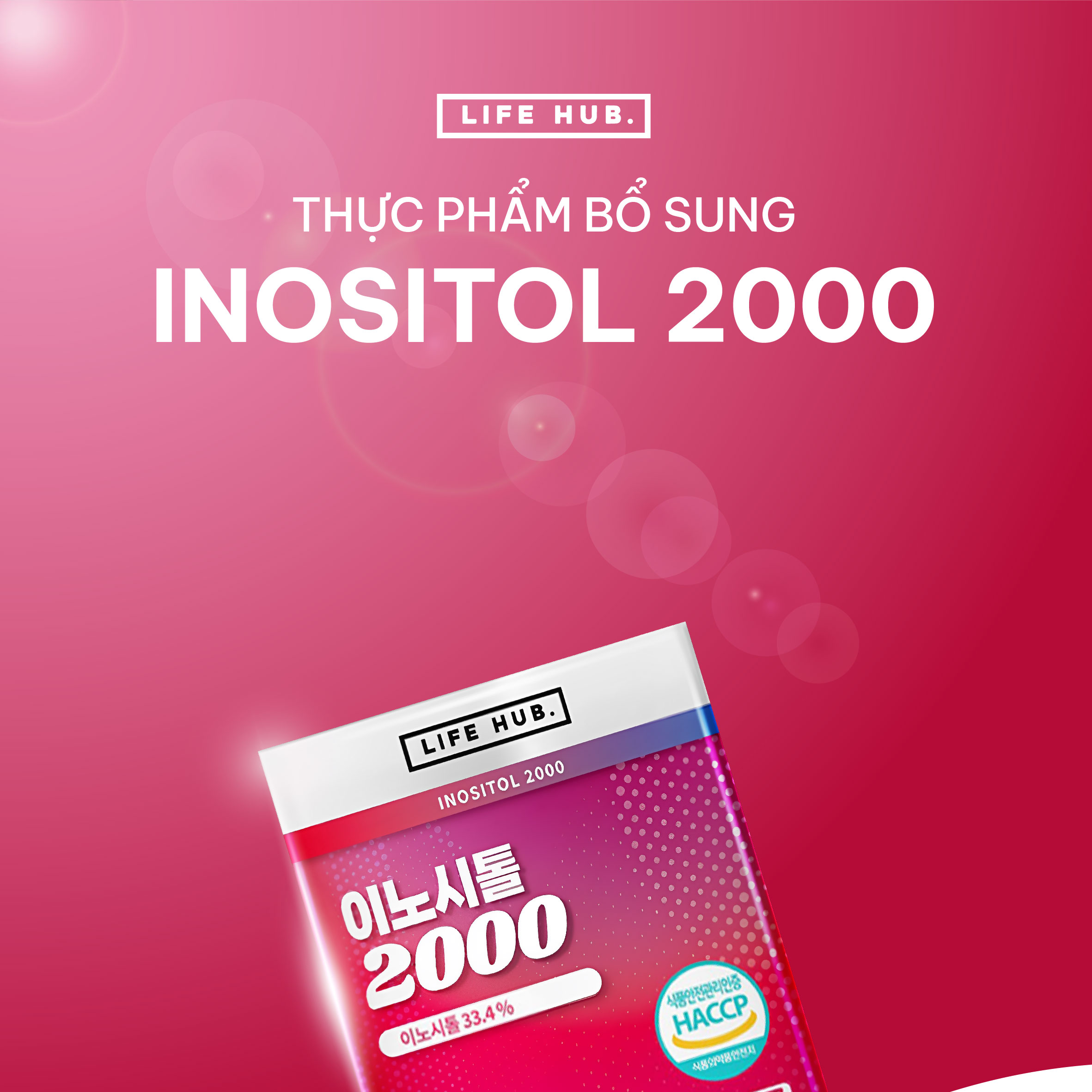 Thực phẩm bổ sung giảm Stress, giảm căng thẳng Inositol 2000