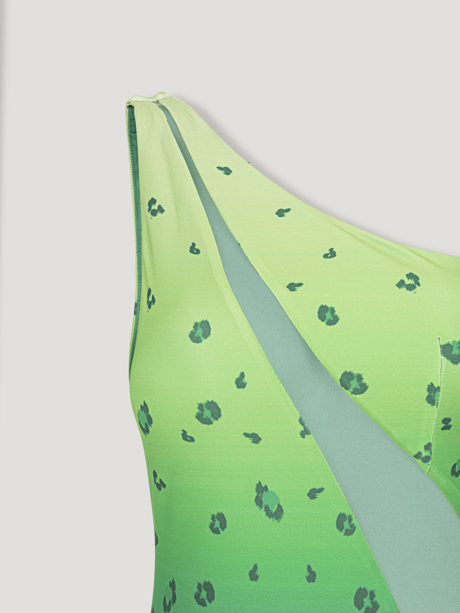 LEOPARD TANKINI GREEN