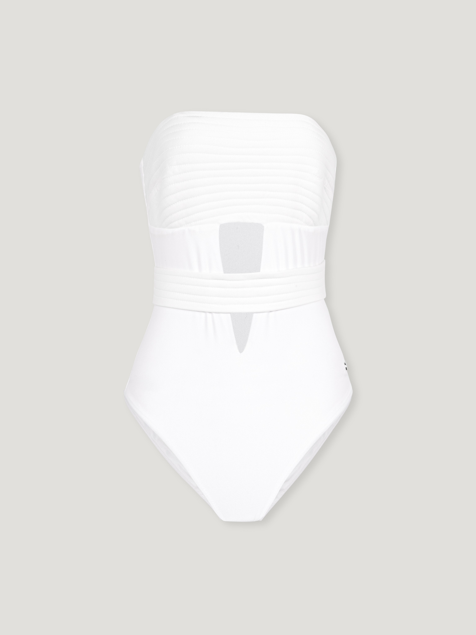 CURVY WHITE TANKINI