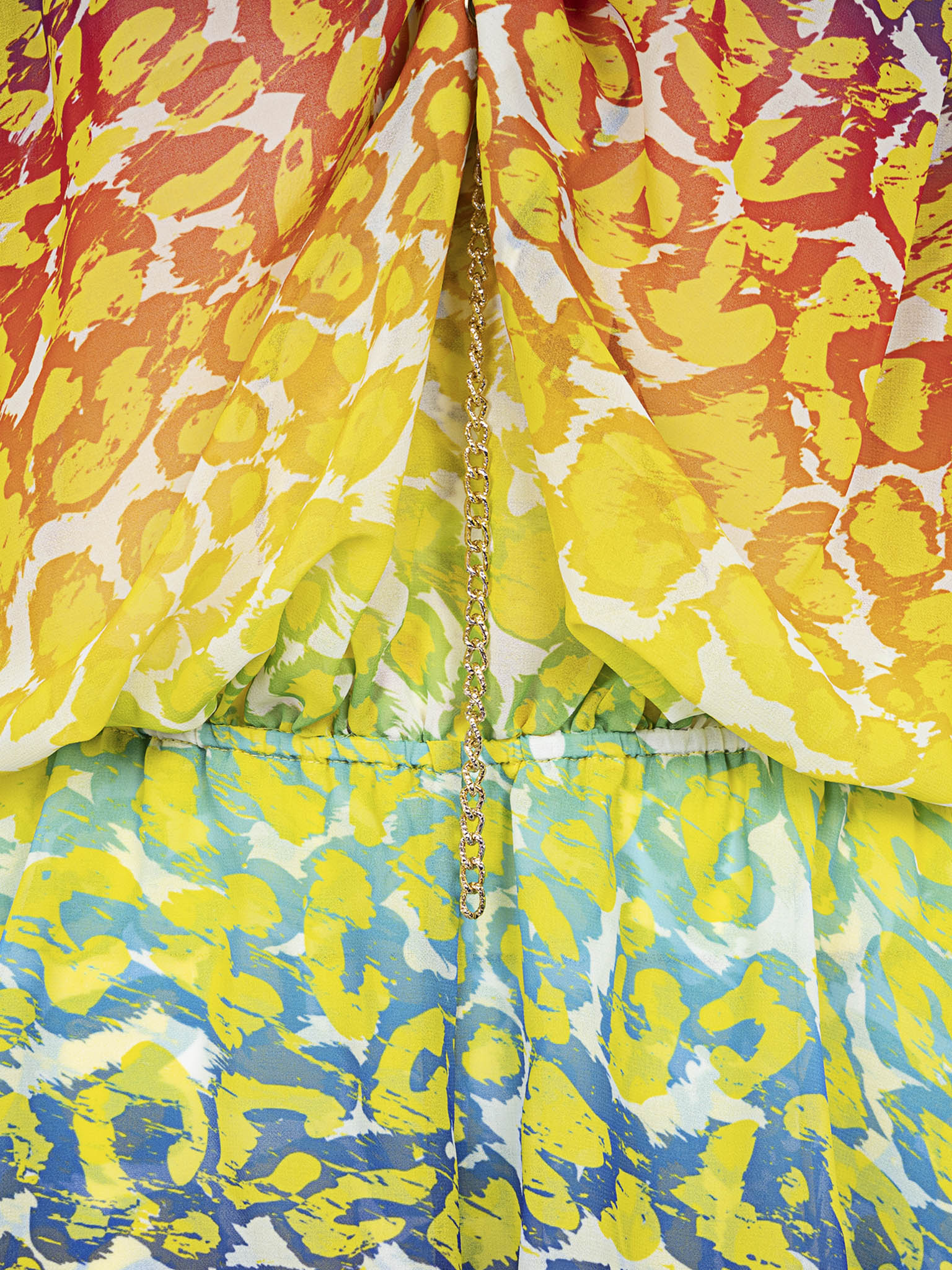 RAINBOW OFF-SHOULDER JUMSUIT