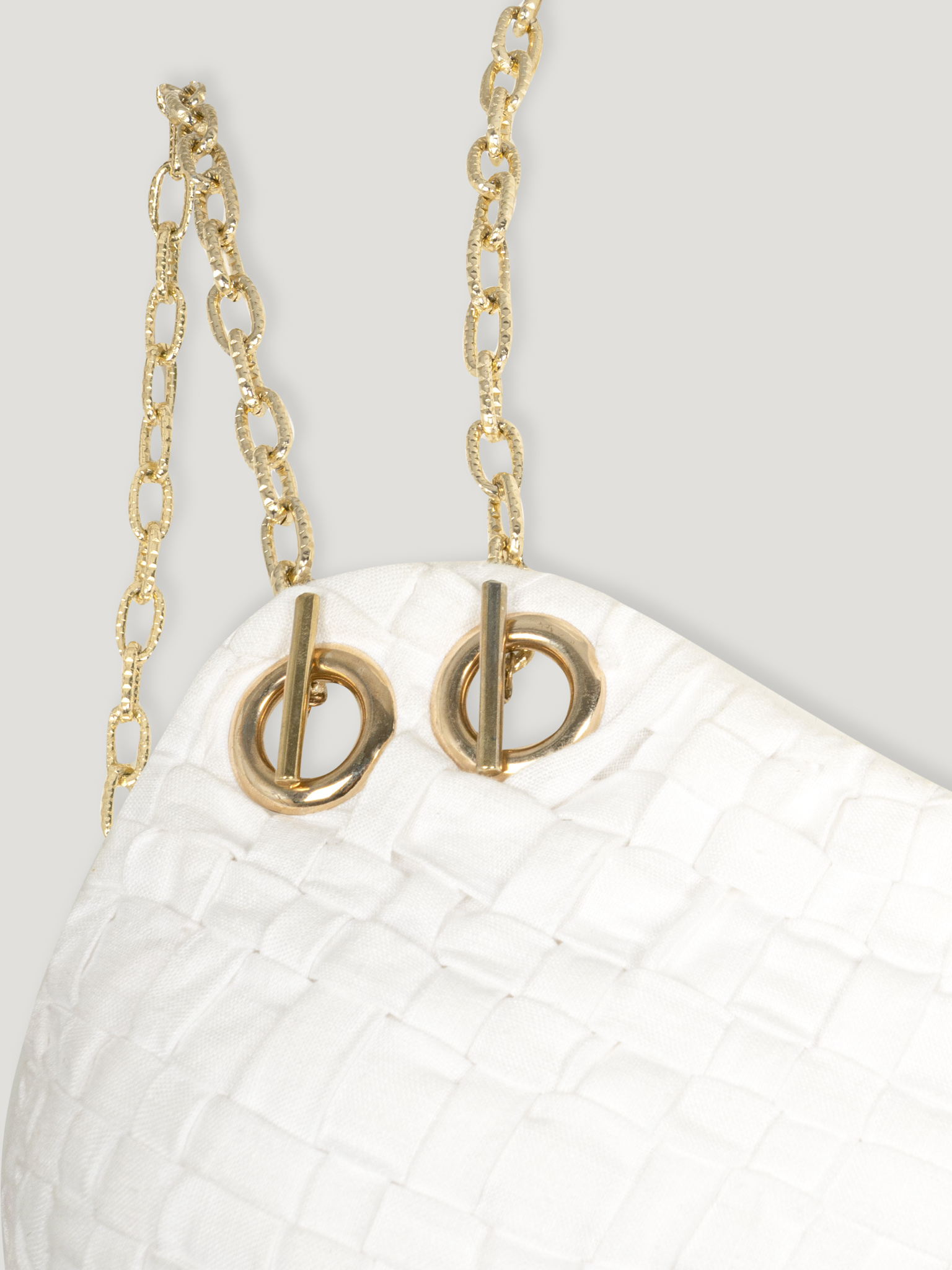 CHAIN WHITE MINIDRESS