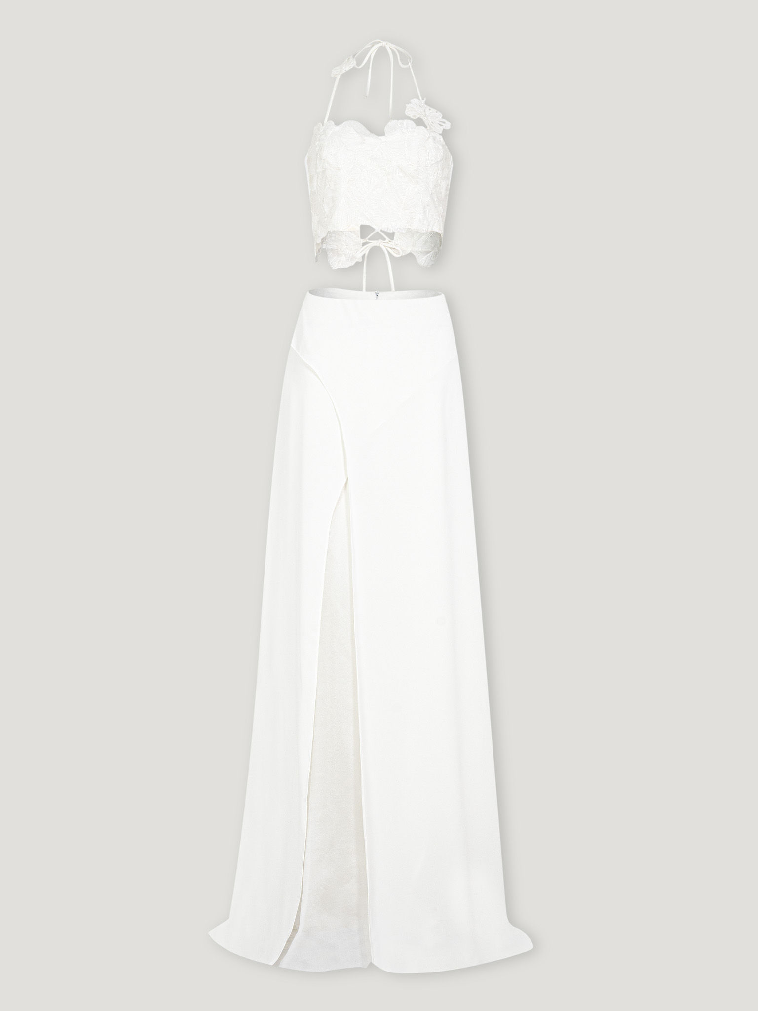 WHITE FLORAL CROPTOP