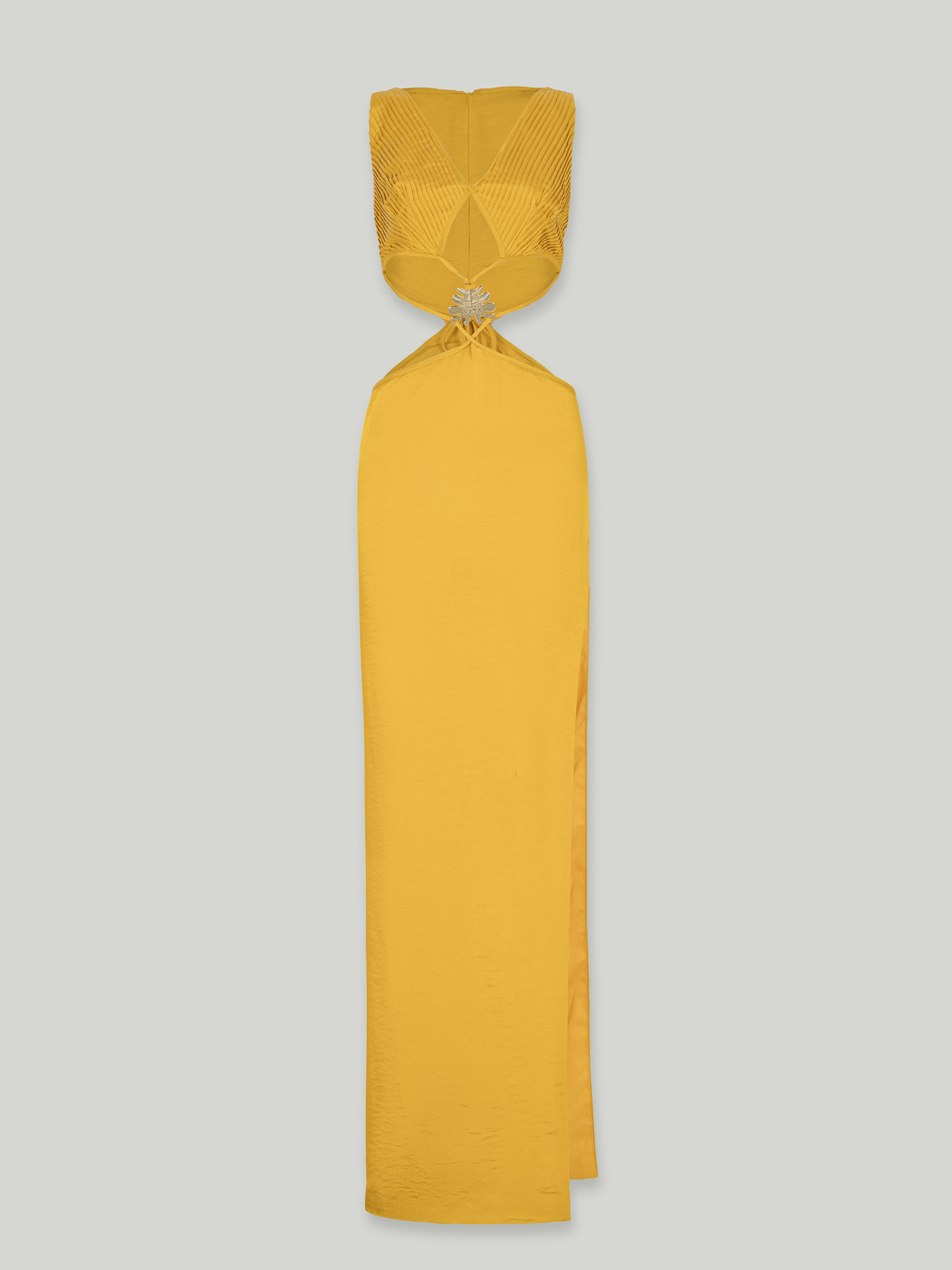 STRAPLESS CUT-OUT MAXI