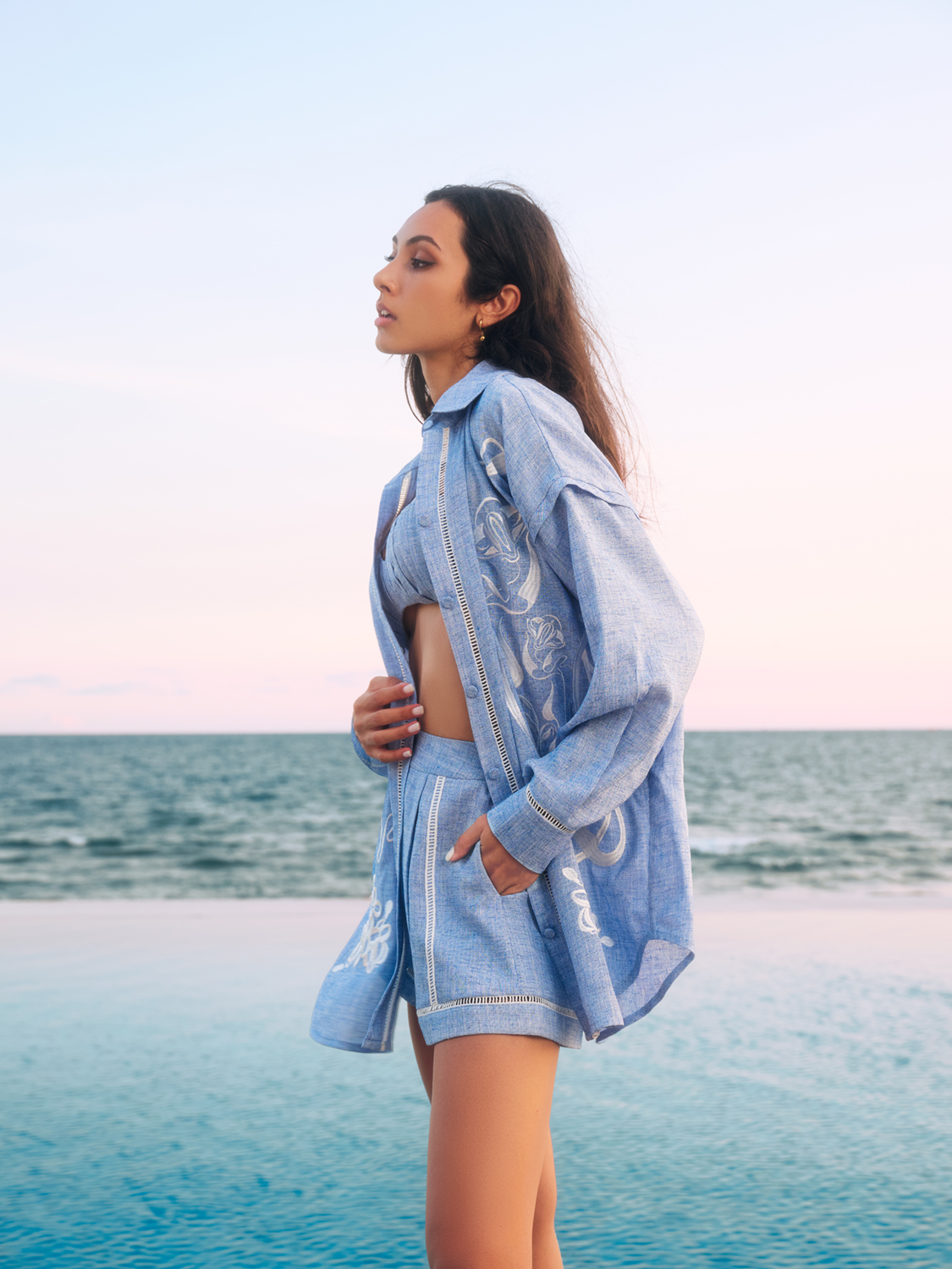 QUẦN SOOC LINE XANH