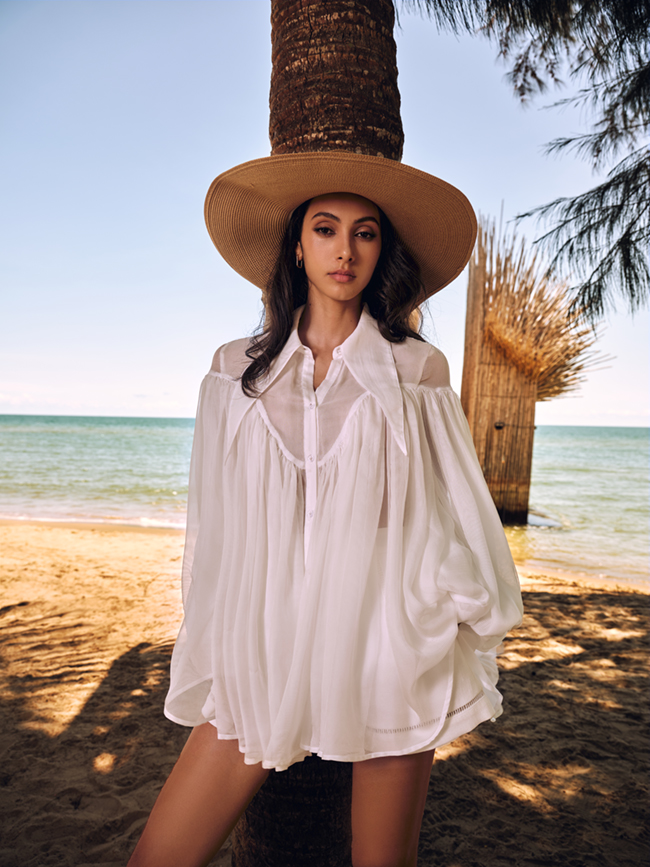 ÁO VOAN THÊU LƯNG