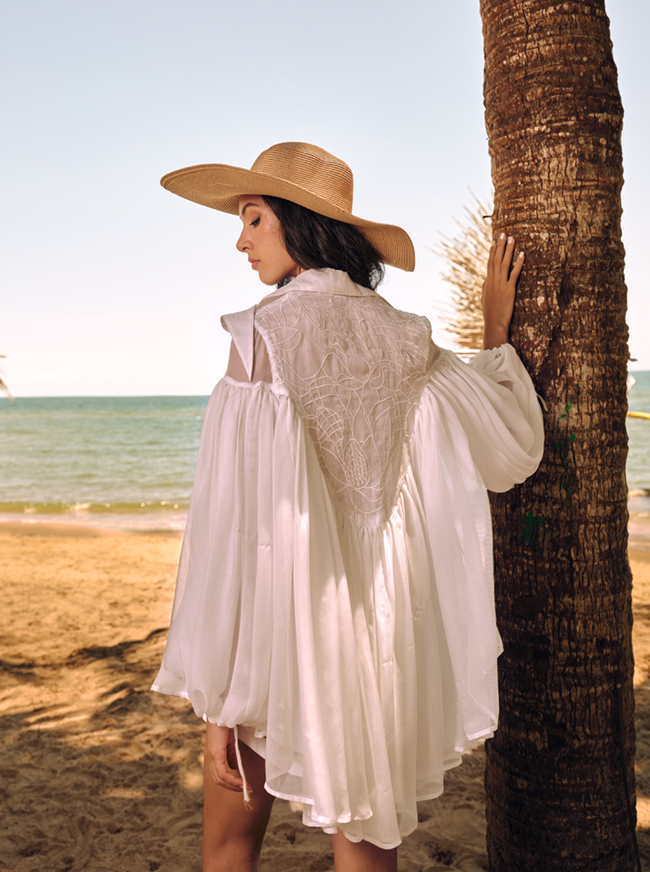 ÁO VOAN THÊU LƯNG