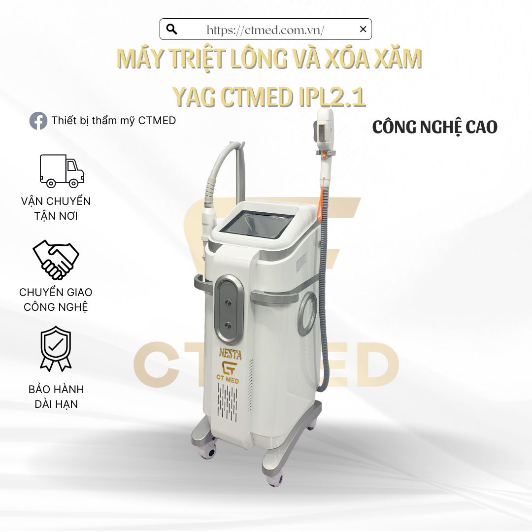 Máy triệt lông và xóa xăm YAG CTMED IPL2.1