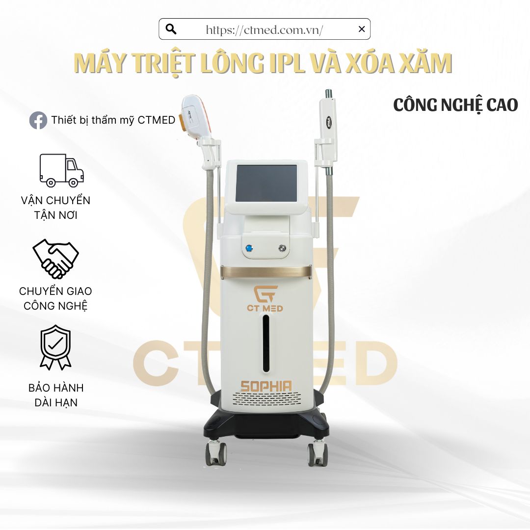 Máy triệt lông và xóa xăm mã P 808