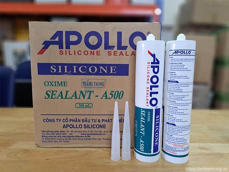 Silicone Apolo 500 trắng trong (Clear)