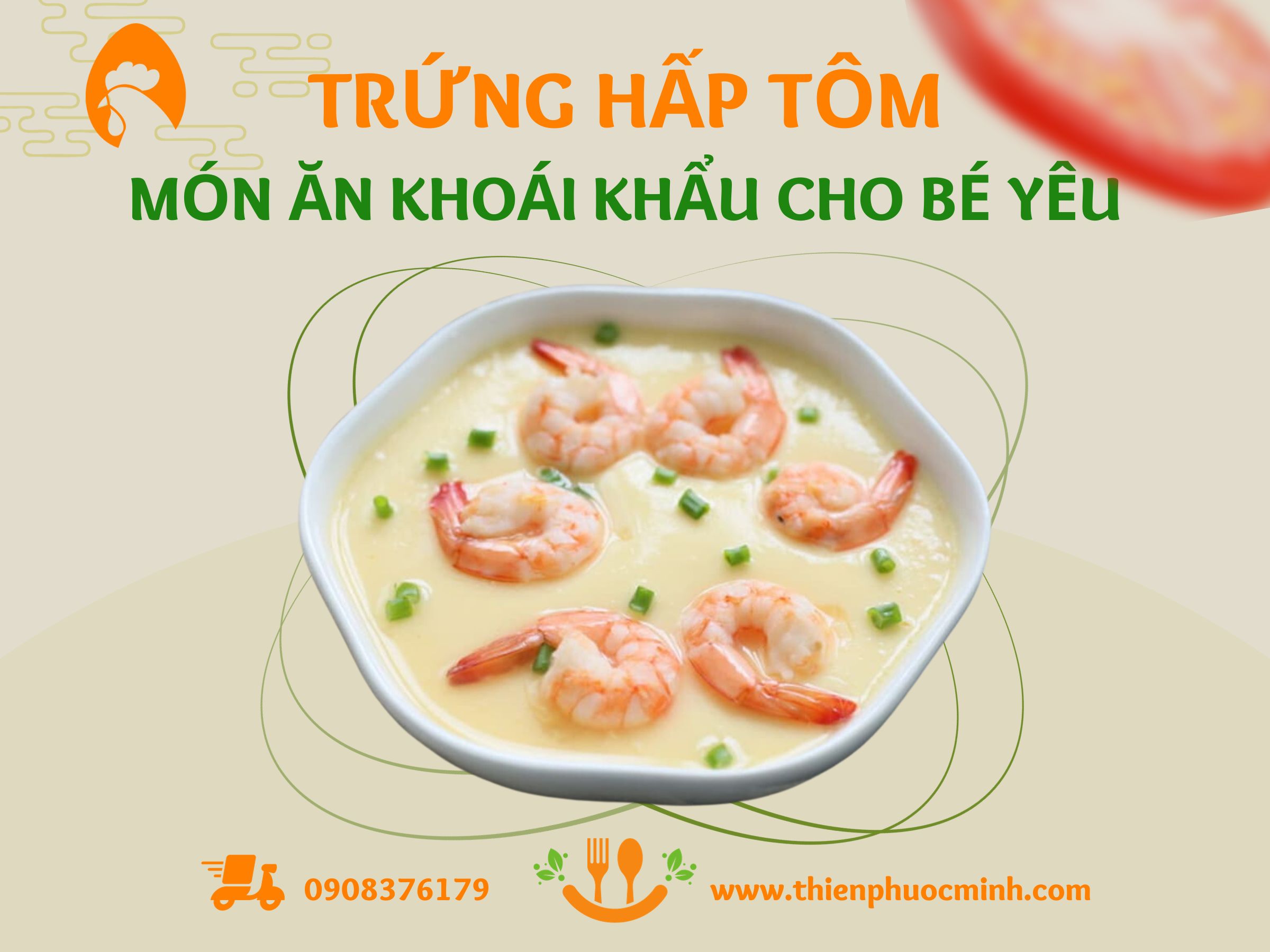  TRỨNG HẤP TÔM - MÓN ĂN KHOÁI KHẨU CHO BÉ YÊU
