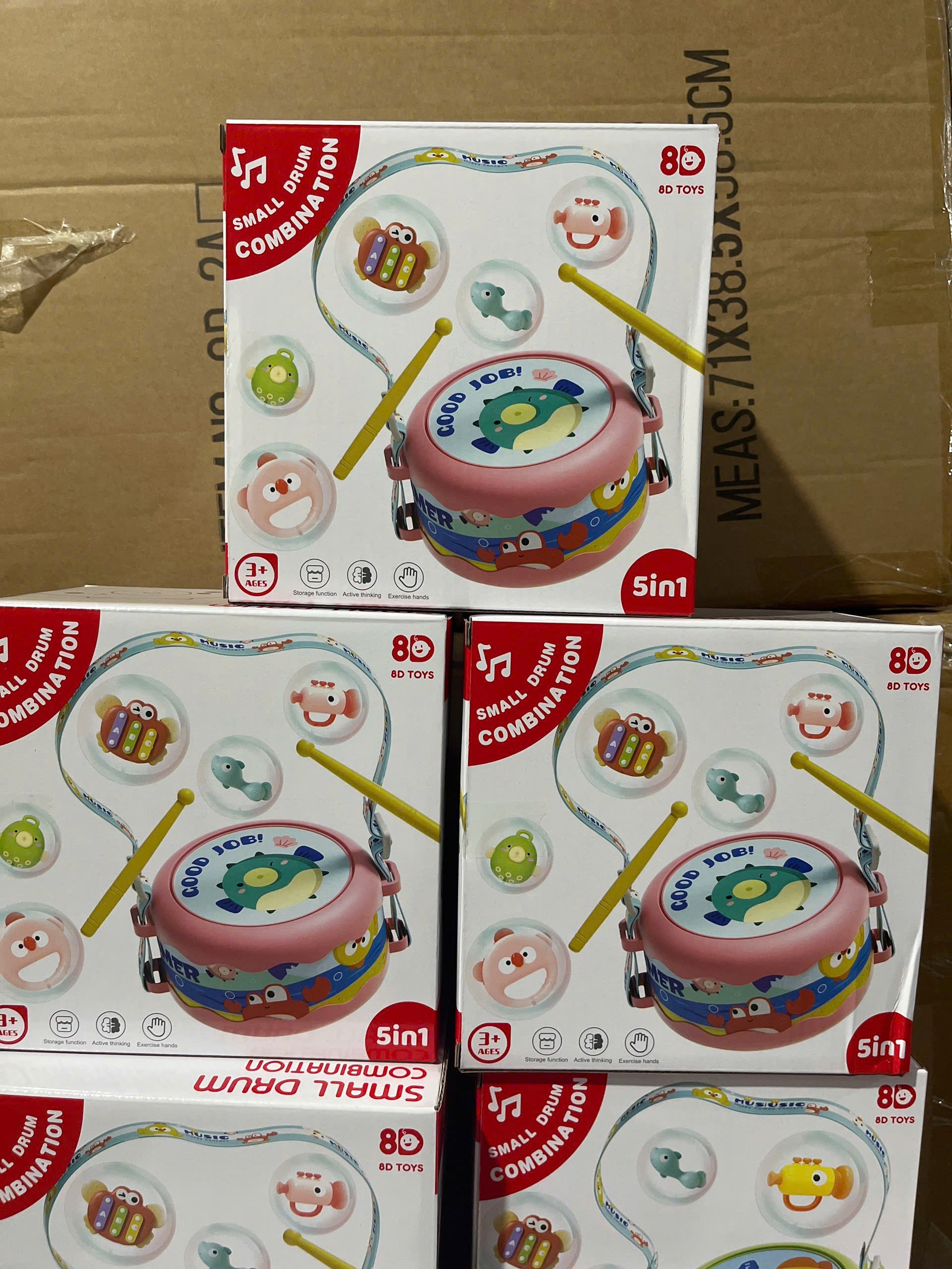 Bộ nhạc trống 5in1 BD-2C 2 màu (36b/thùng)