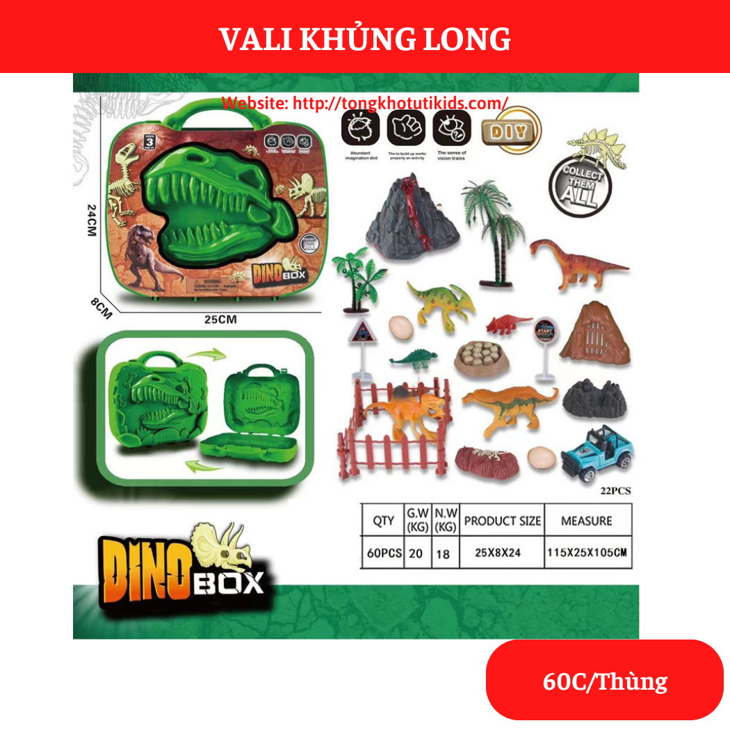 Vali Khủng Long F889-H4(60 bộ/thùng)
