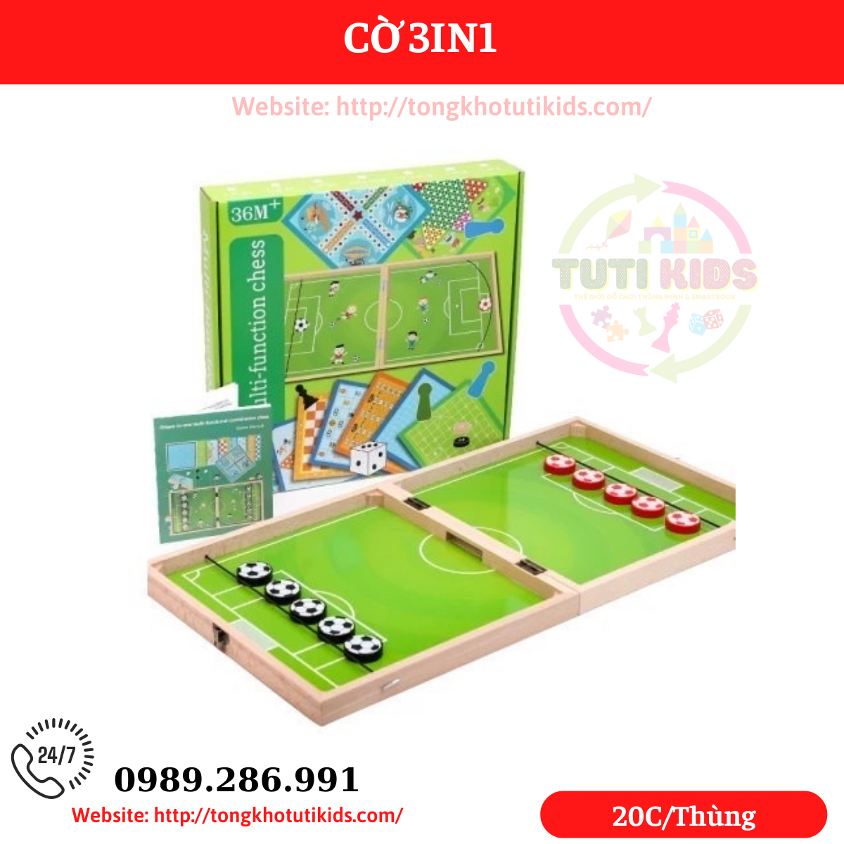 Cờ 3in1 (20 bộ/thùng)