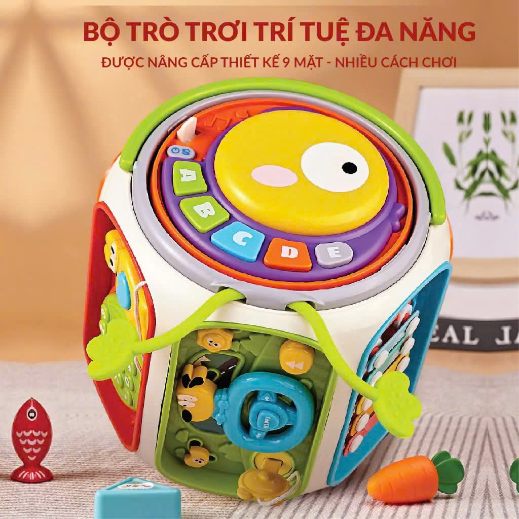 Khối đồ chơi phát nhạc 9in1 mã 6216(12 bộ/thùng)