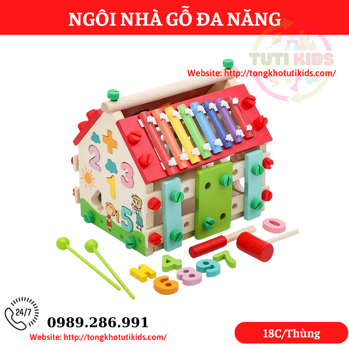 Ngôi nhà (18 bộ/thùng)