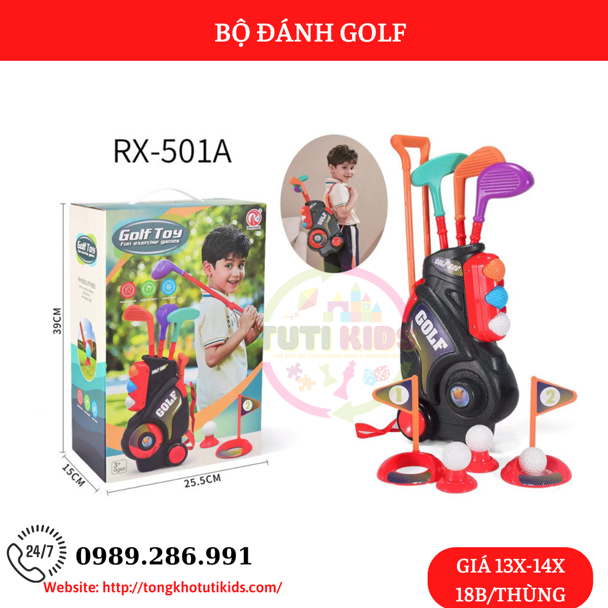 Bộ đánh golf(18 bộ/thùng)