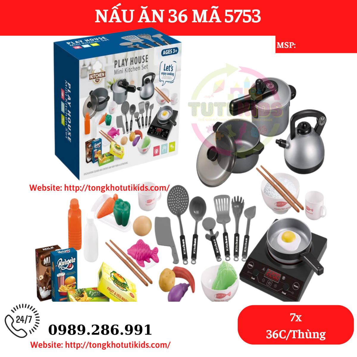 Nấu ăn 36ct 5753(36 bộ/thùng)