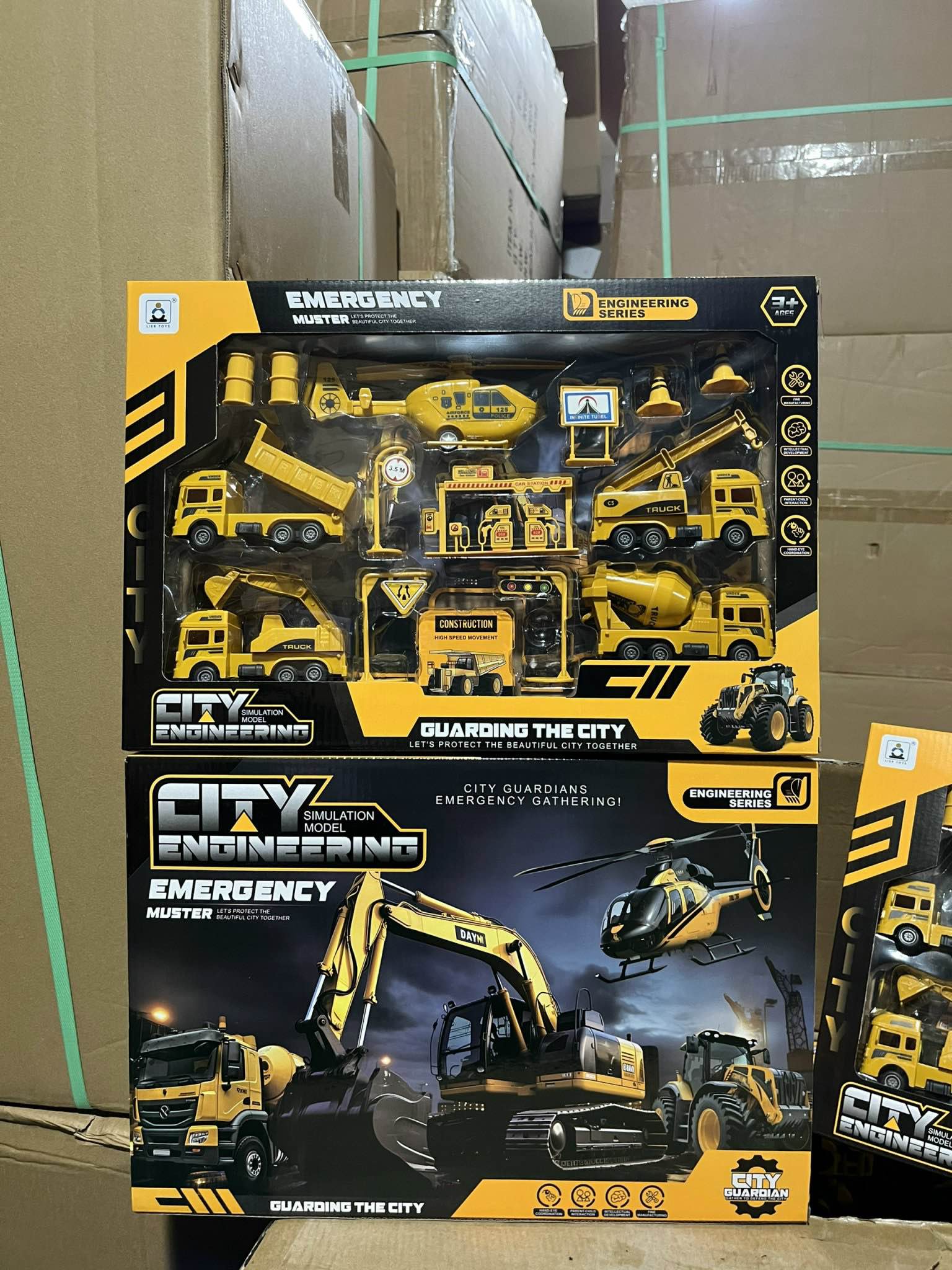 Bộ xe công trình vàng 134-22A(60 bộ/thùng)