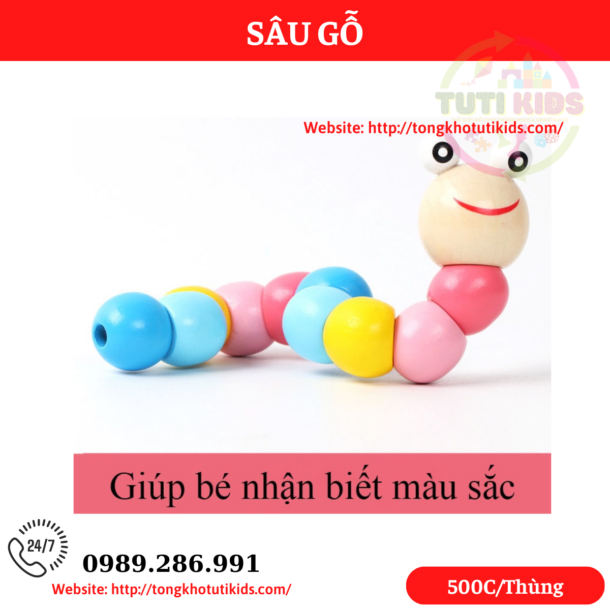 Sâu gỗ (500 bộ/thùng)