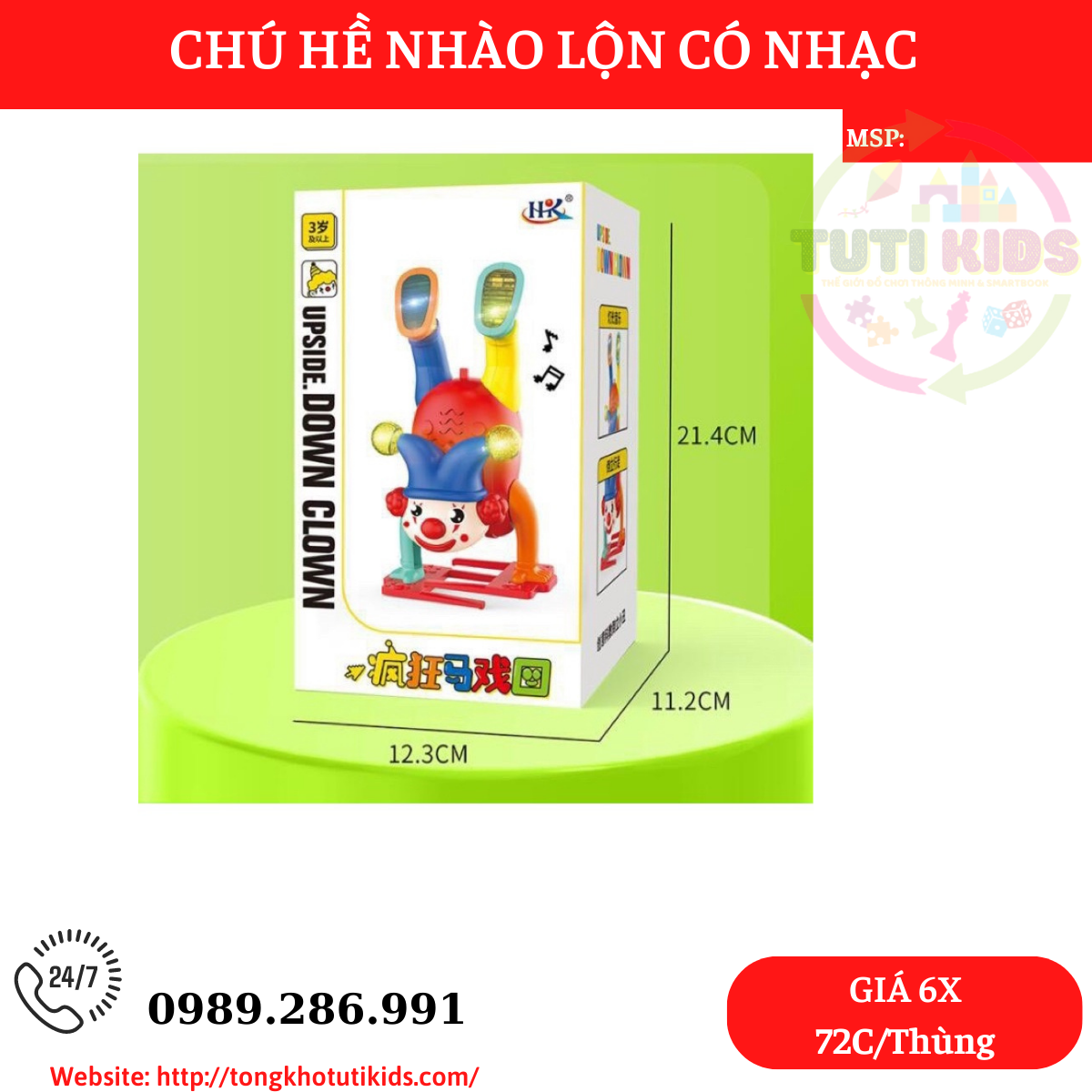 Chú Hề(72 bộ/thùng)