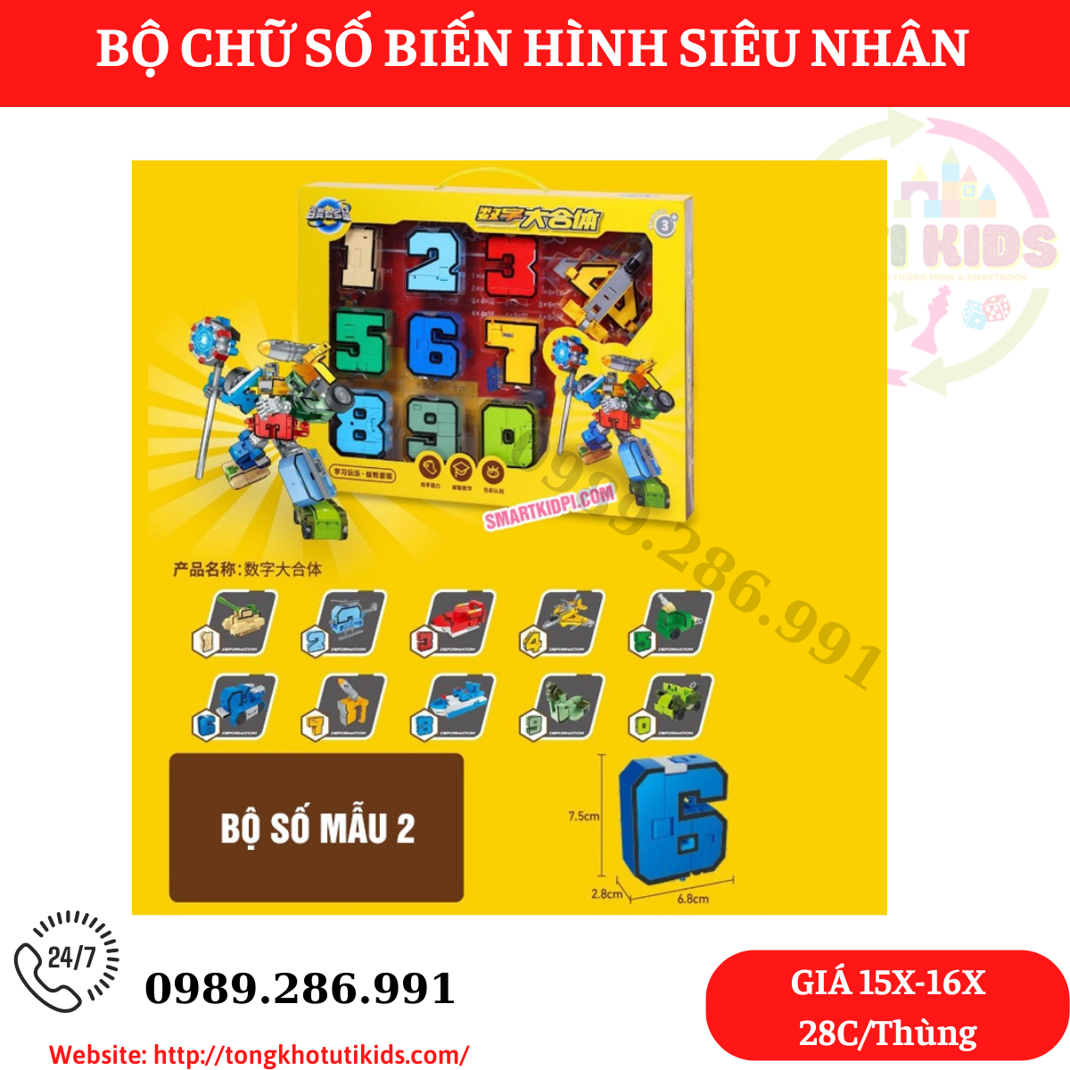 Siêu nhân số size to(28 bộ/thùng)