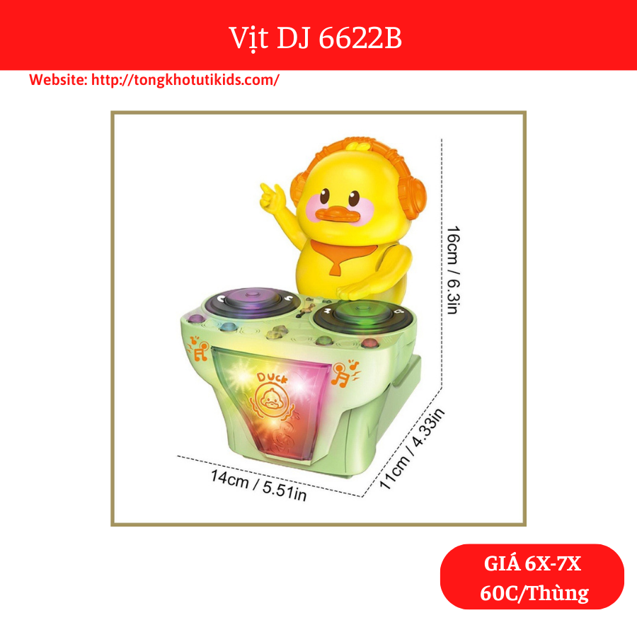 Vịt DJ 6622B(60 bộ/thùng)